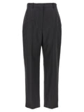 Pantaloni eleganti in lana grigia Alexander McQueen