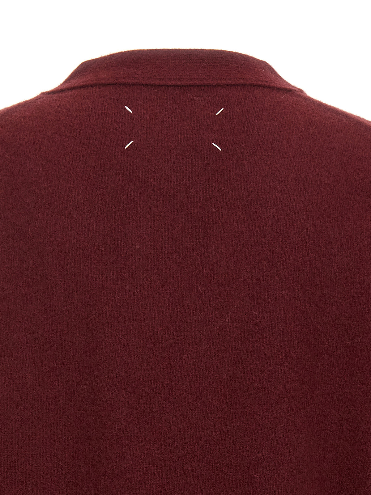 Gilet en laine bordeaux Maison Margiela