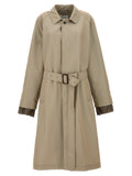 Maison Margiela Manteau en coton beige