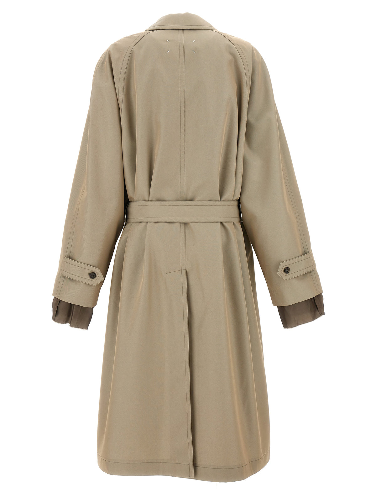Maison Margiela Manteau en coton beige