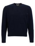 Cardigan in lana vergine blu Thom Browne