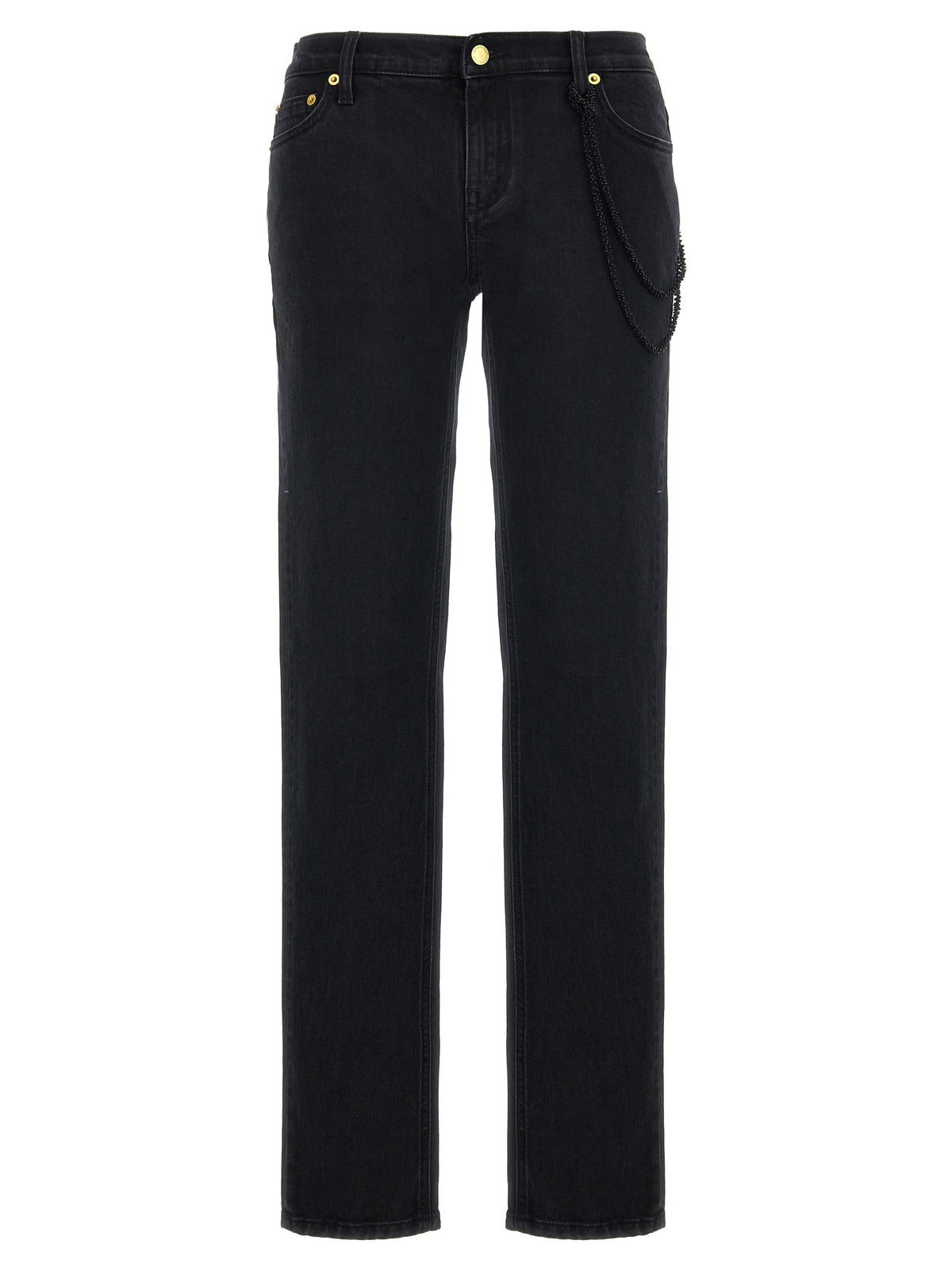 Jean droit en coton noir Darkpark