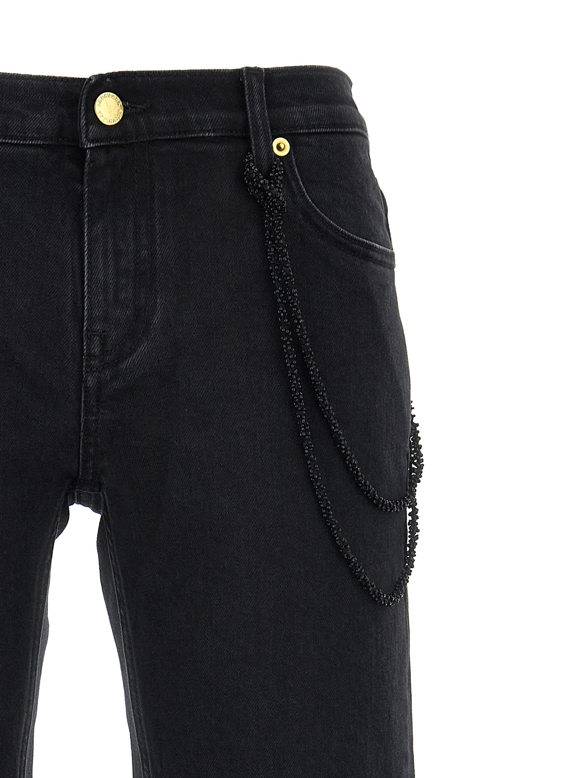 Jean droit en coton noir Darkpark