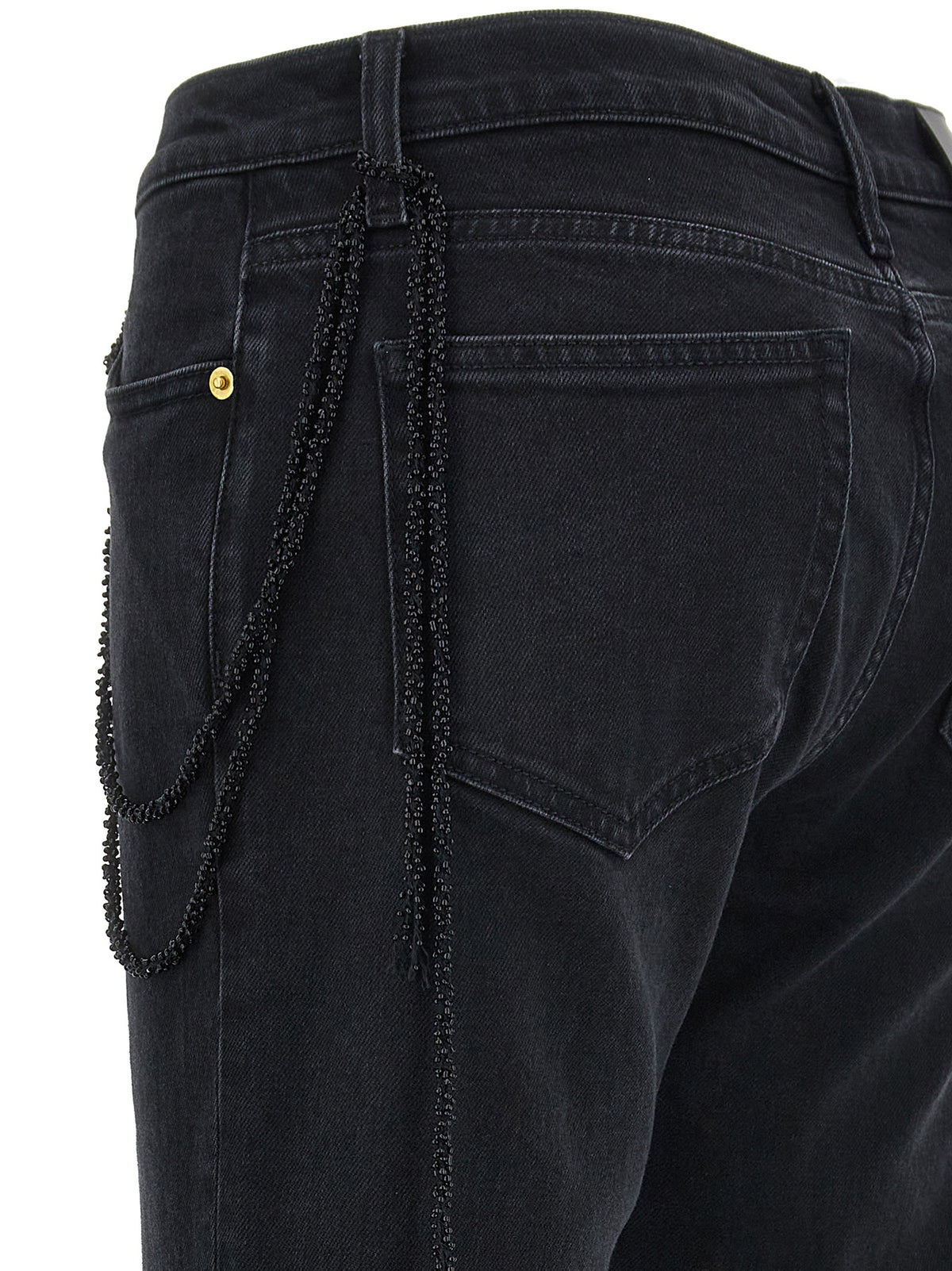 Jean droit en coton noir Darkpark