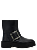 Bottines Roger Vivier en veau noir