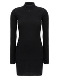 Abito corto in cotone nero Courrèges