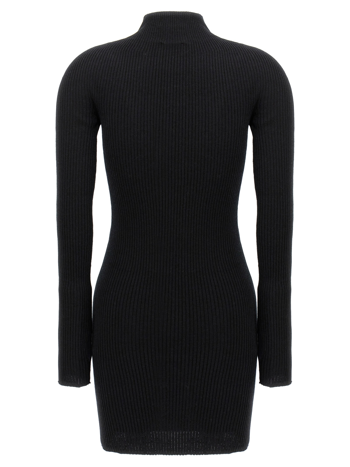 Abito corto in cotone nero Courrèges