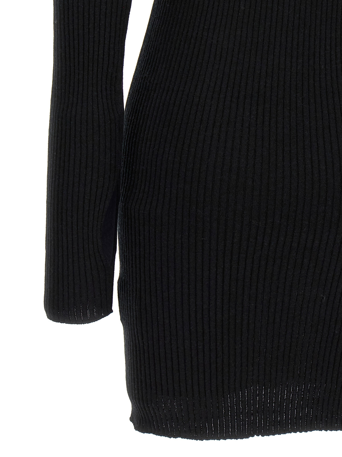 Abito corto in cotone nero Courrèges