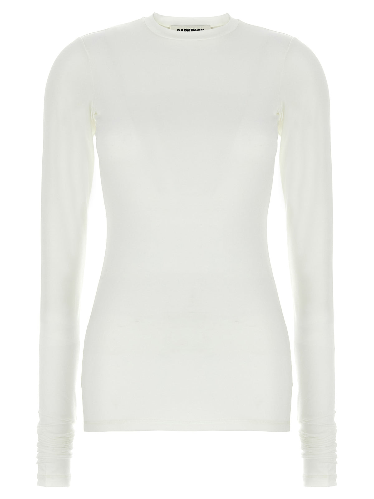 T-shirt a maniche lunghe in poliestere bianco Darkpark