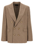 Il blazer in viscosa beige Andamane