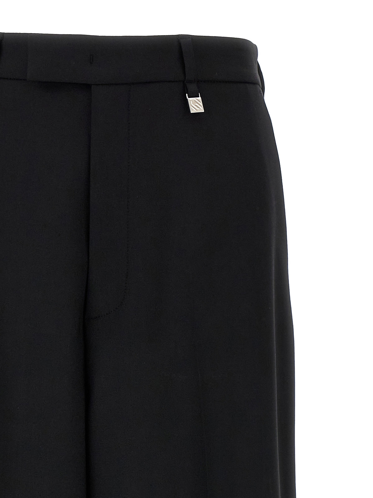 Giuseppe Di Morabito Pantalon décontracté en laine vierge noire