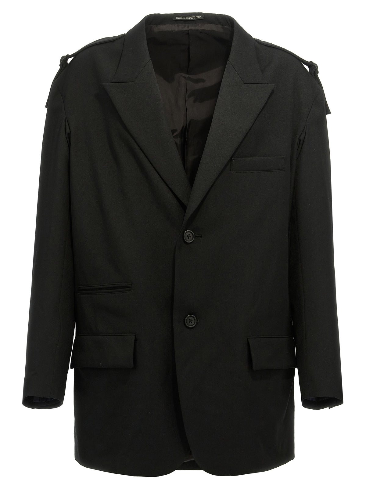 Blazer en laine noir Yohji Yamamoto