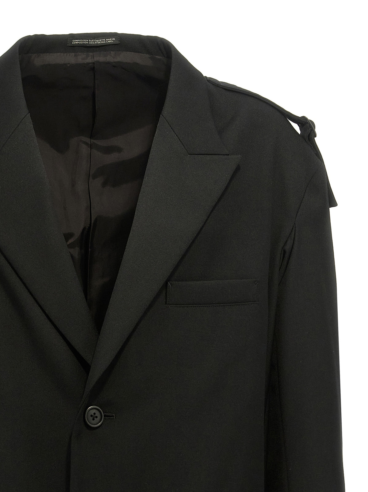 Blazer en laine noir Yohji Yamamoto