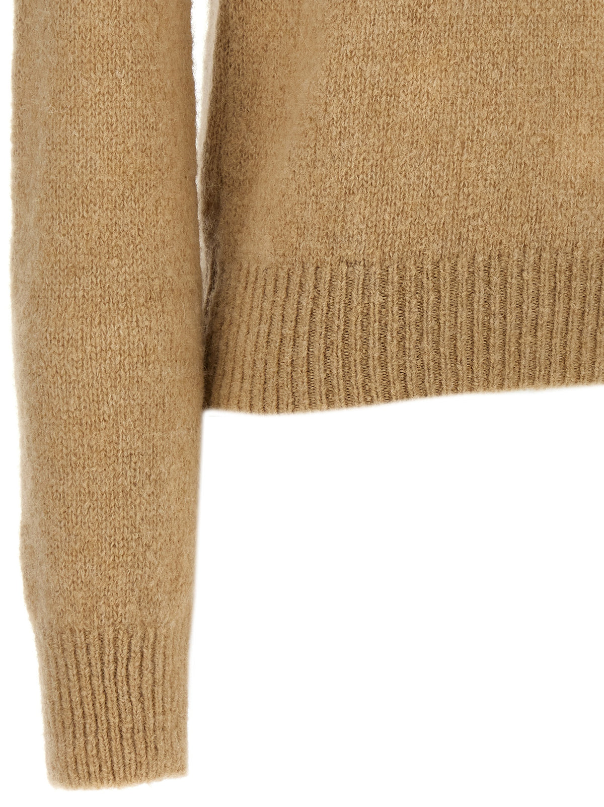 Cardigan en laine beige Dries Van Noten