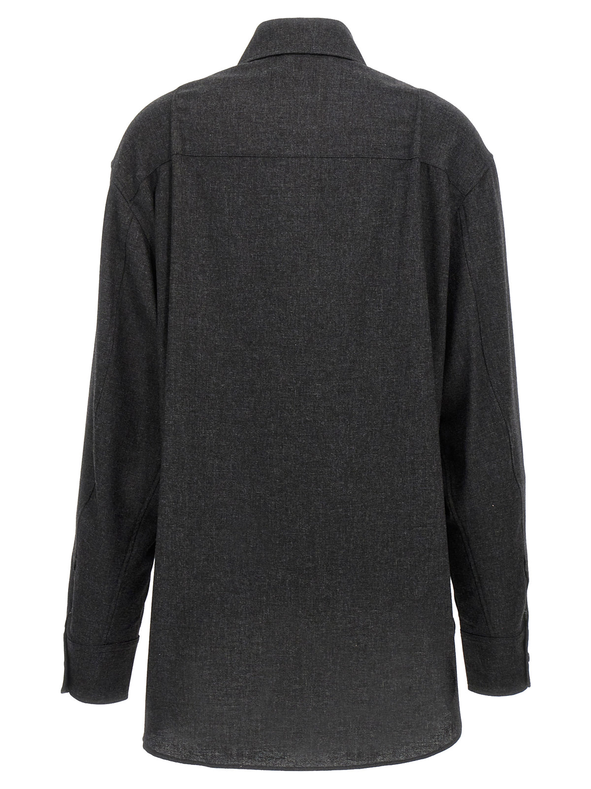 The Andamane Gray Wool Blouse