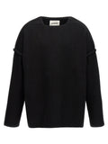 Cardigan in lana nero Jil Sander