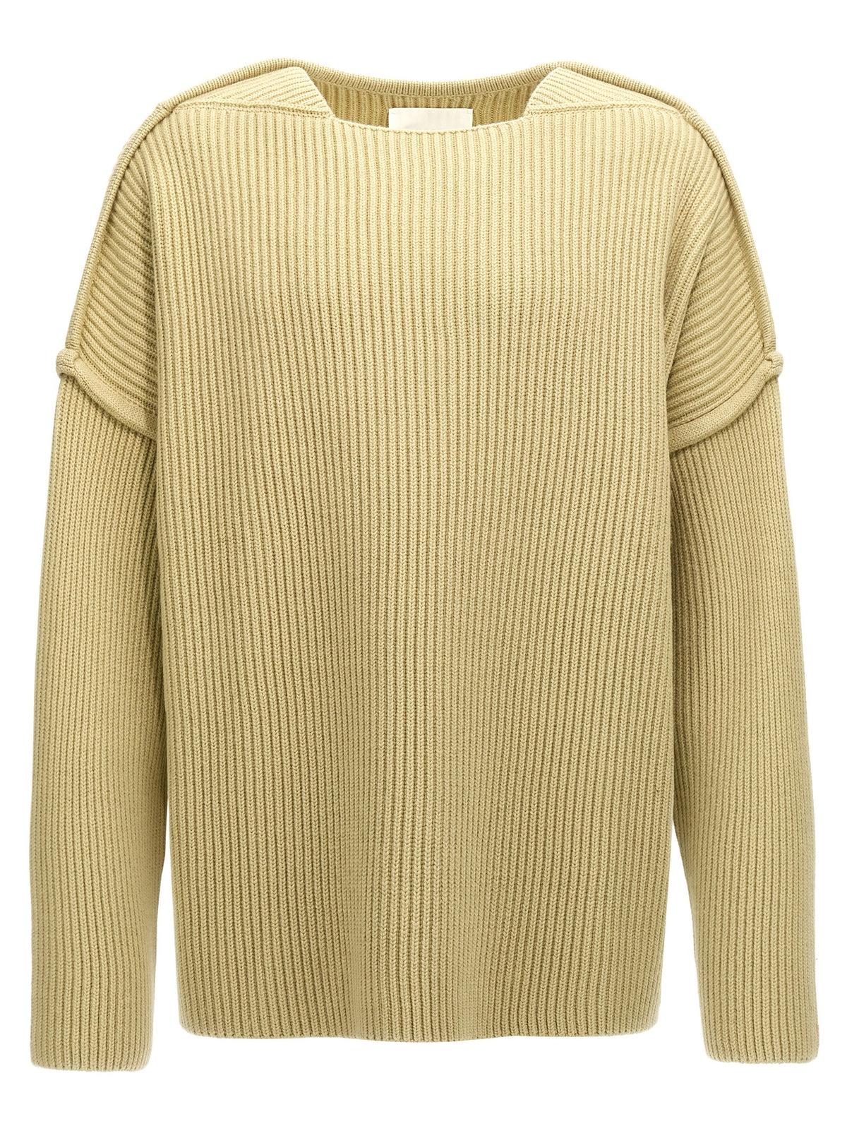 Gilet en laine bicolore Jil Sander