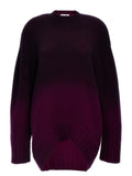 La robe courte en laine violette The Attico