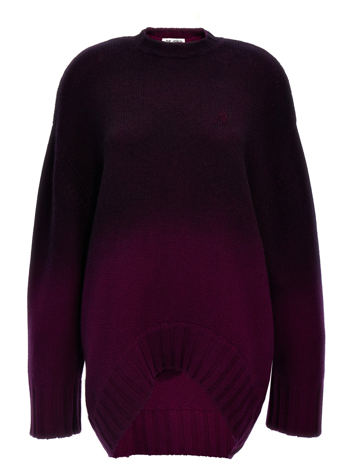 La robe courte en laine violette The Attico