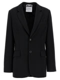 Blazer nero in poliestere Moschino