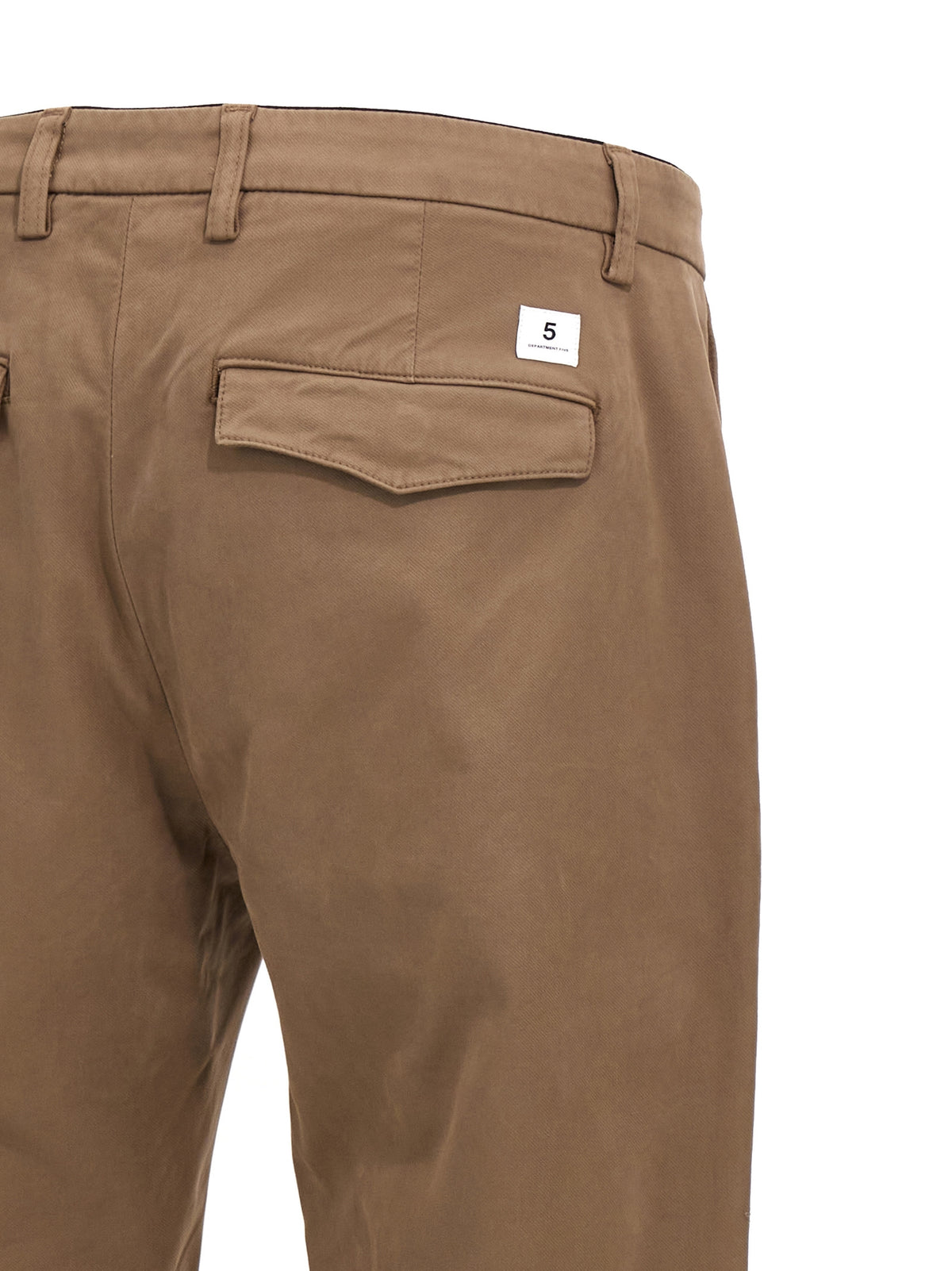 Pantalon décontracté en coton marron Department 5