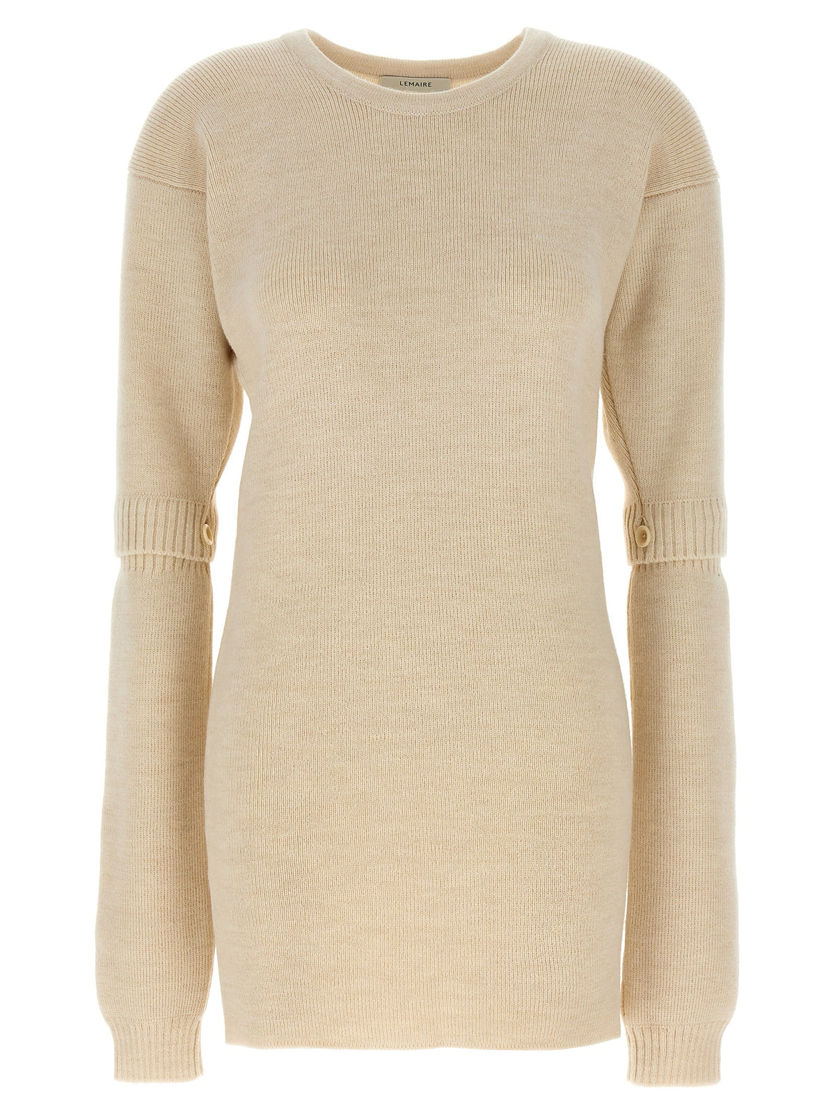 Robe courte Lemaire en acétate blanc