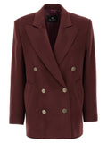 Blazer en laine Etro Bordeaux