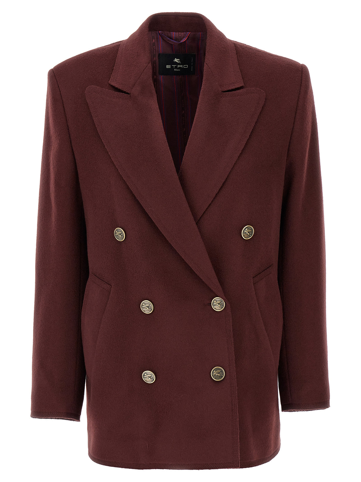 Blazer en laine Etro Bordeaux