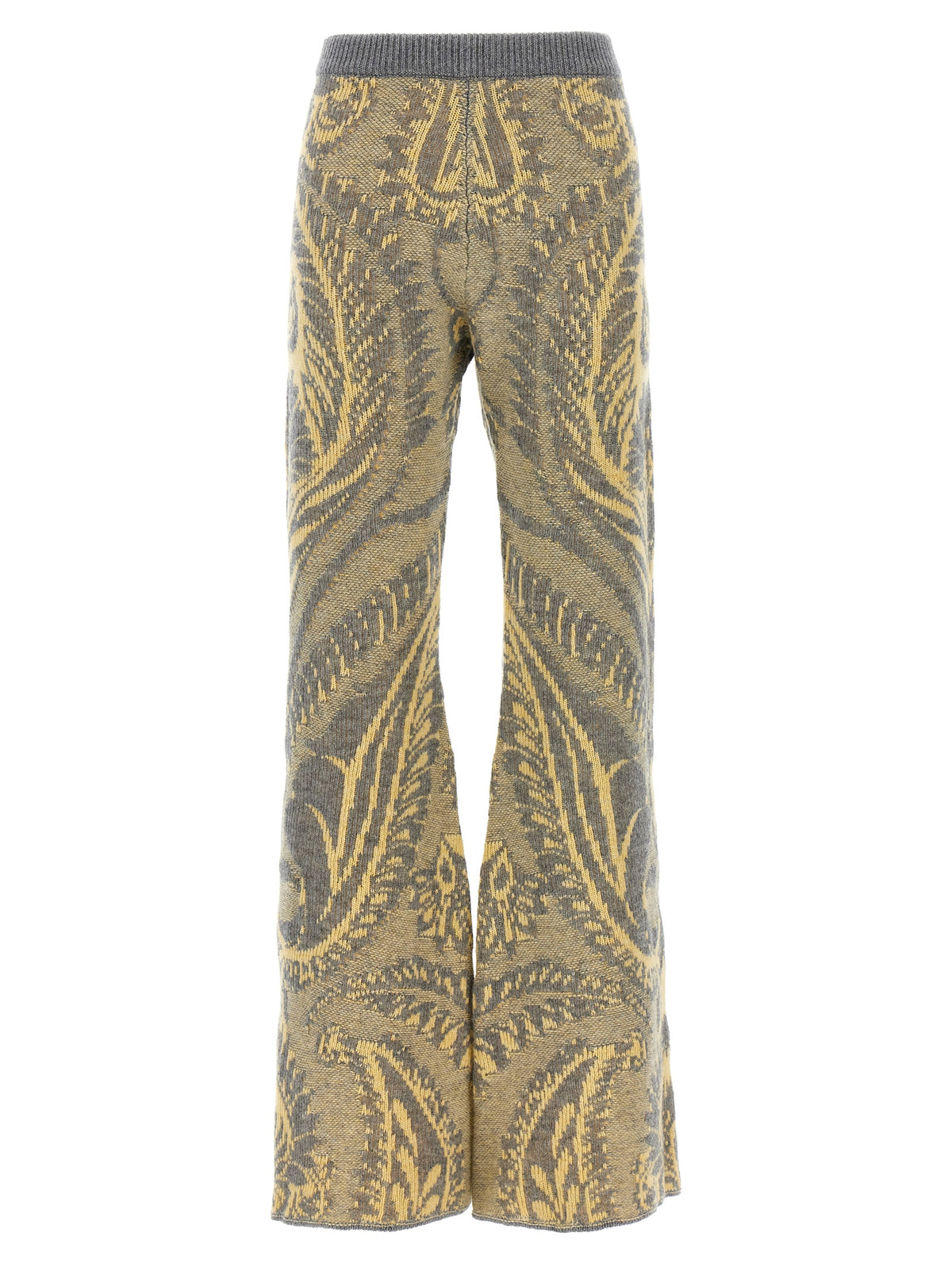 Pantalon évasé en laine multicolore Etro