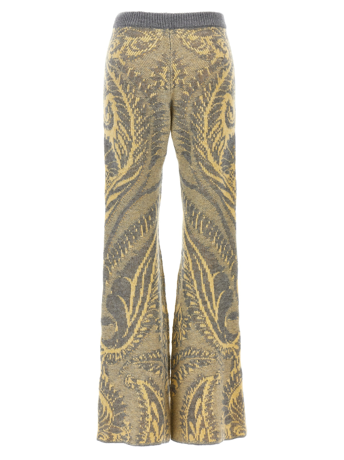 Pantalon évasé en laine multicolore Etro