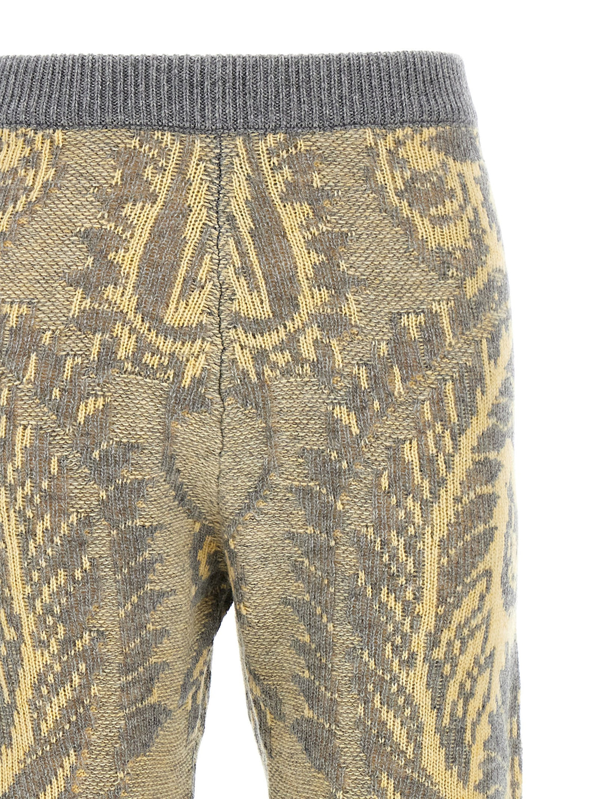 Pantalon évasé en laine multicolore Etro