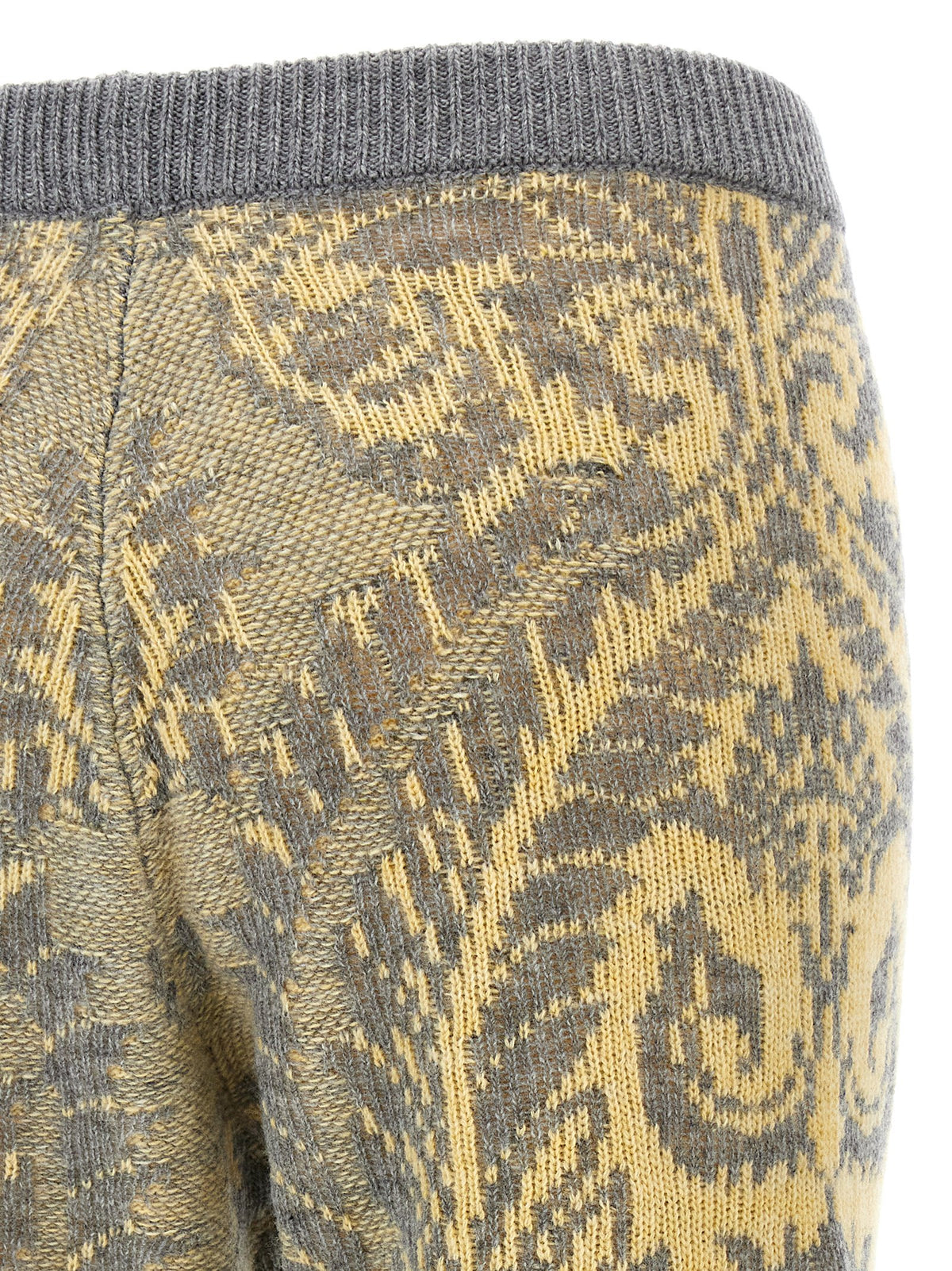 Pantalon évasé en laine multicolore Etro