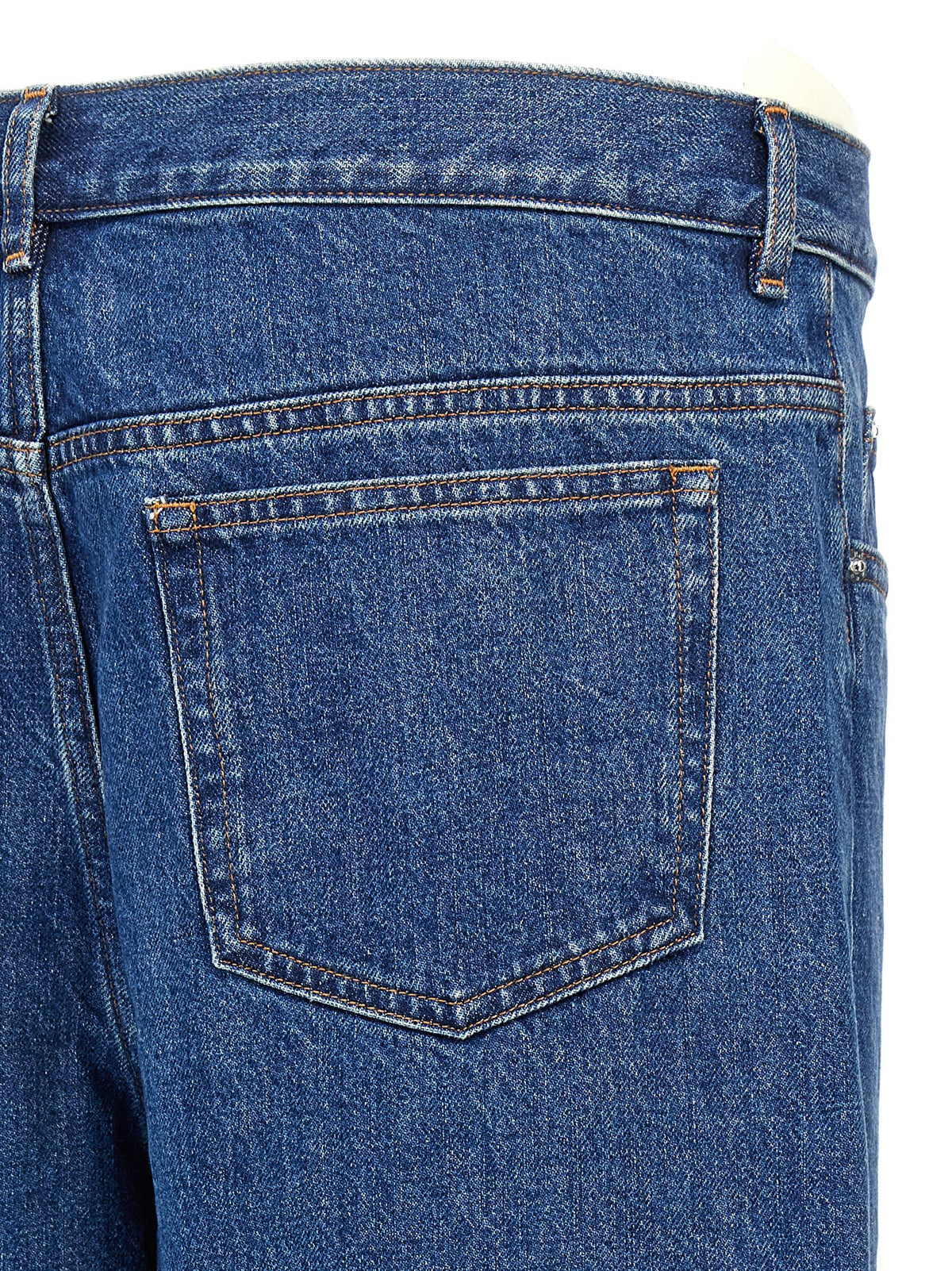 Jean droit en coton bleu A.P.C.