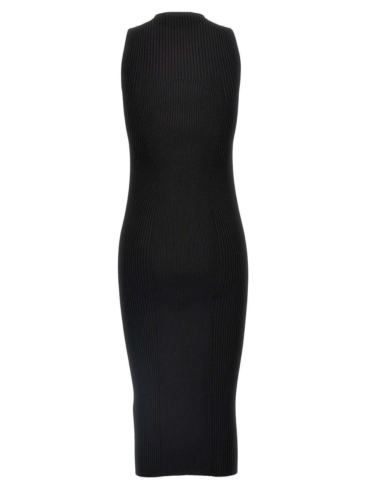 Robe midi noire en viscose Alexander McQueen