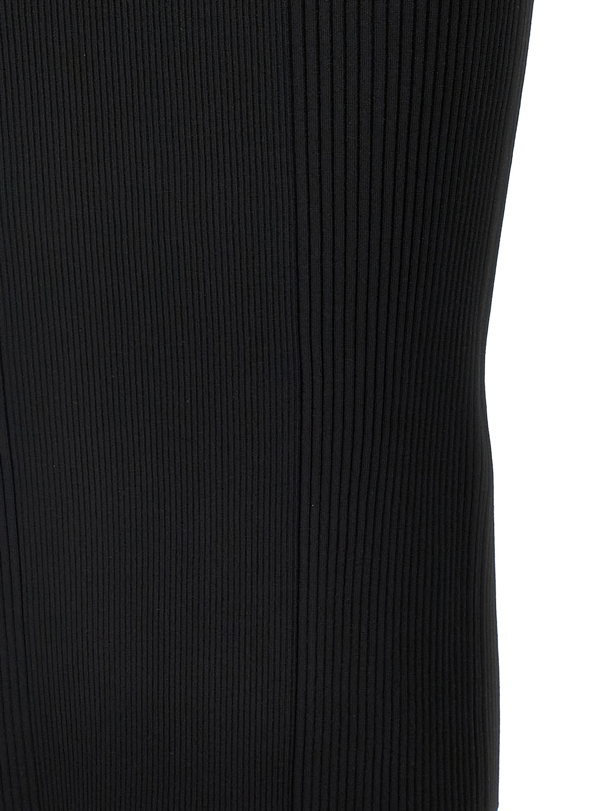 Robe midi noire en viscose Alexander McQueen
