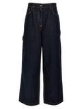 Jeans in denim di cotone blu Etro