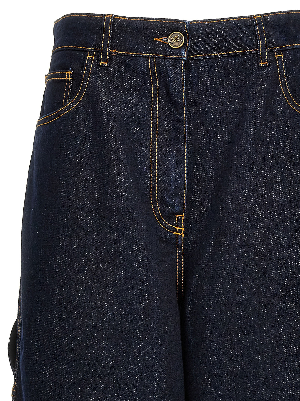 Jeans in denim di cotone blu Etro