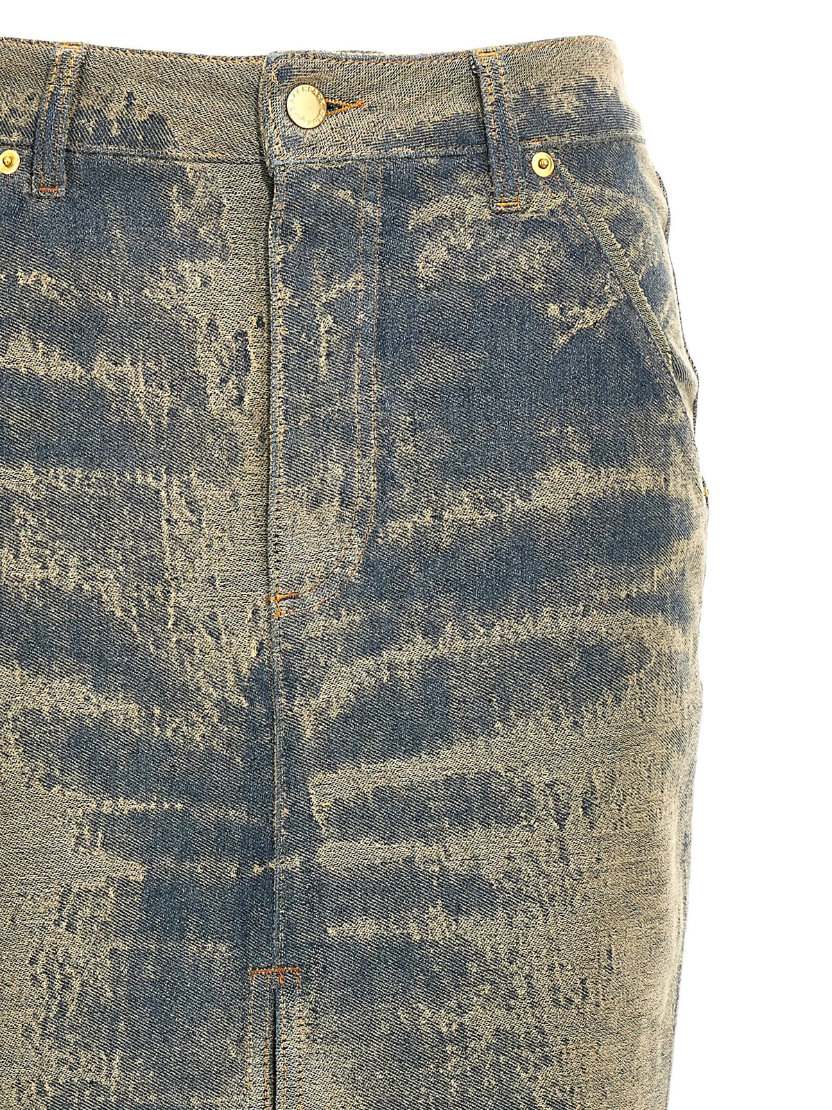 Minigonna in cotone blu Darkpark