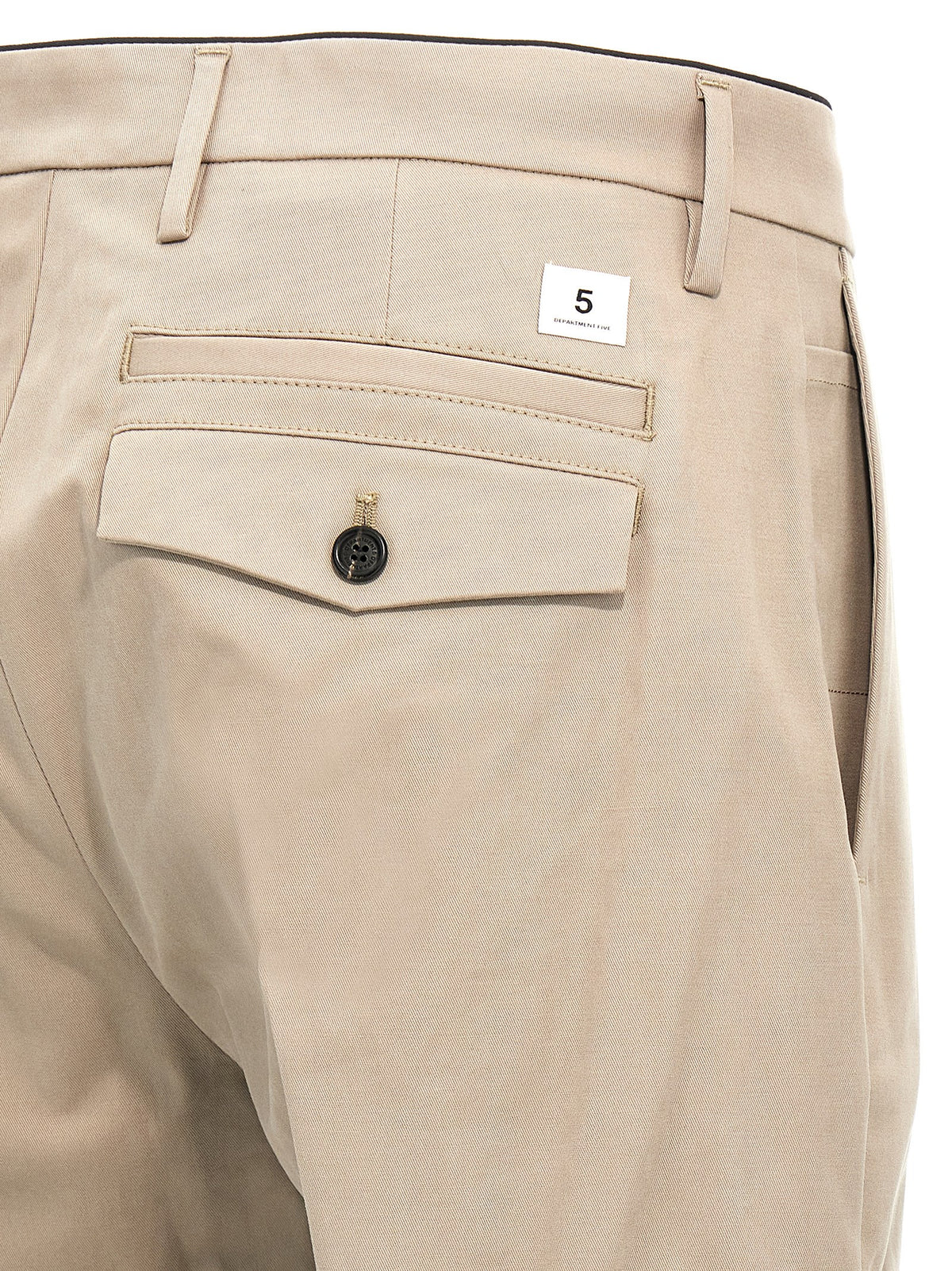 Pantaloni casual in cotone beige Department 5
