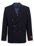 Blazer in cashmere blu Etro