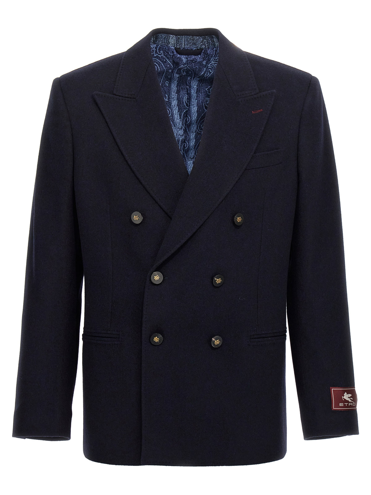 Blazer in cashmere blu Etro