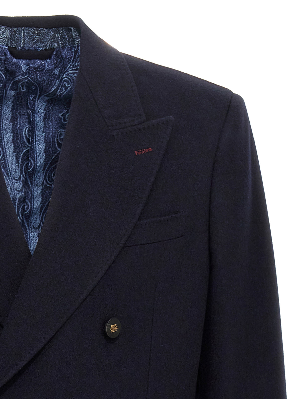 Blazer in cashmere blu Etro