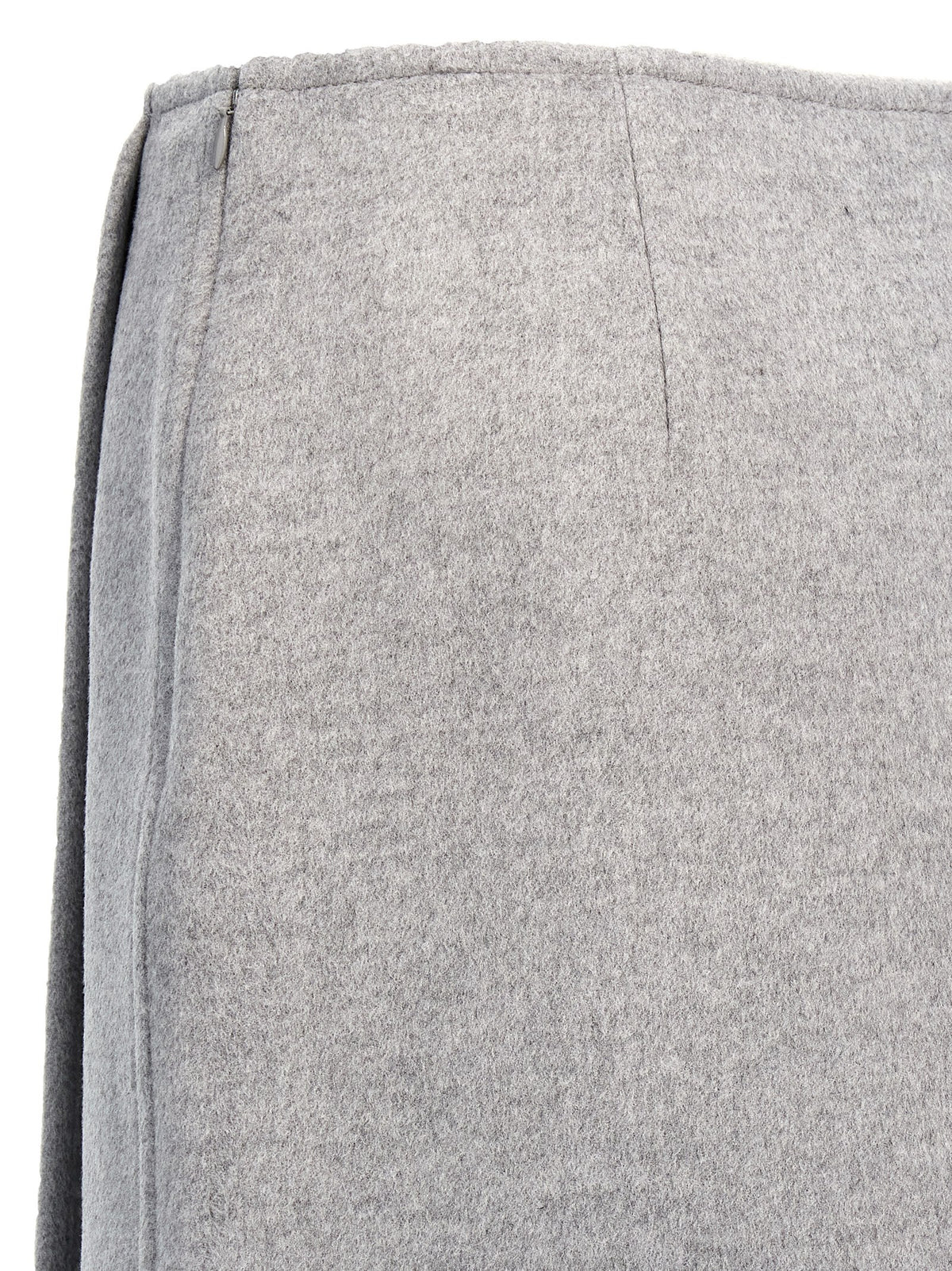 Jupe longue en laine grise Tory Burch