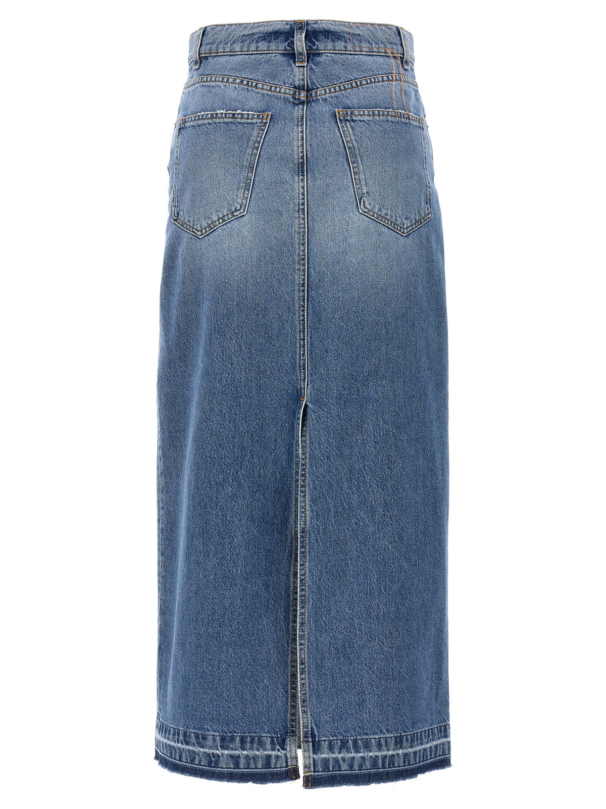 Minigonna in cotone blu Fortela