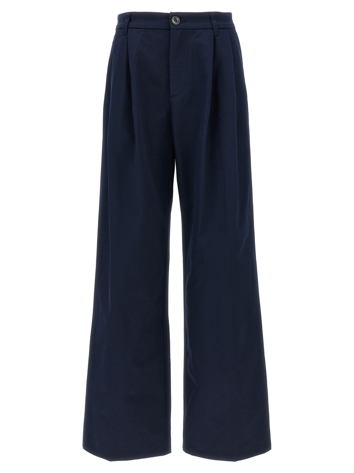 Pantalon décontracté en coton bleu Fortela