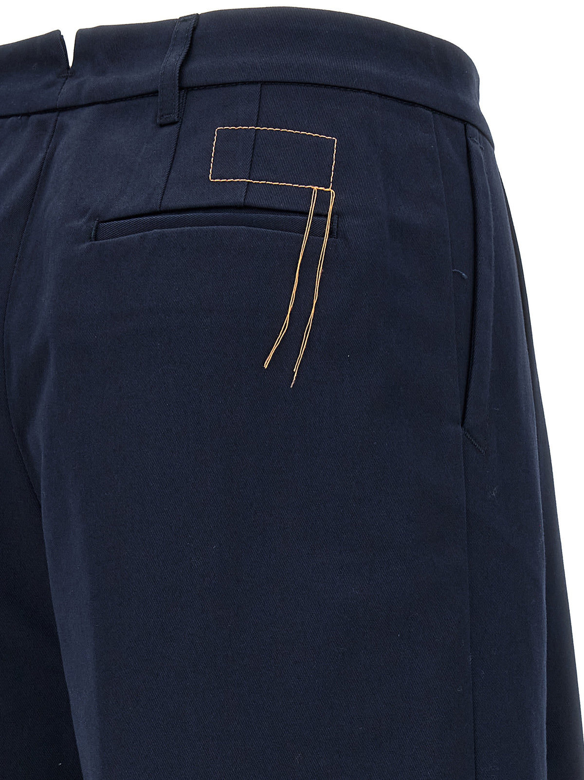 Pantalon décontracté en coton bleu Fortela