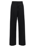 Pantaloni eleganti in lana vergine nera Valentino Garavani