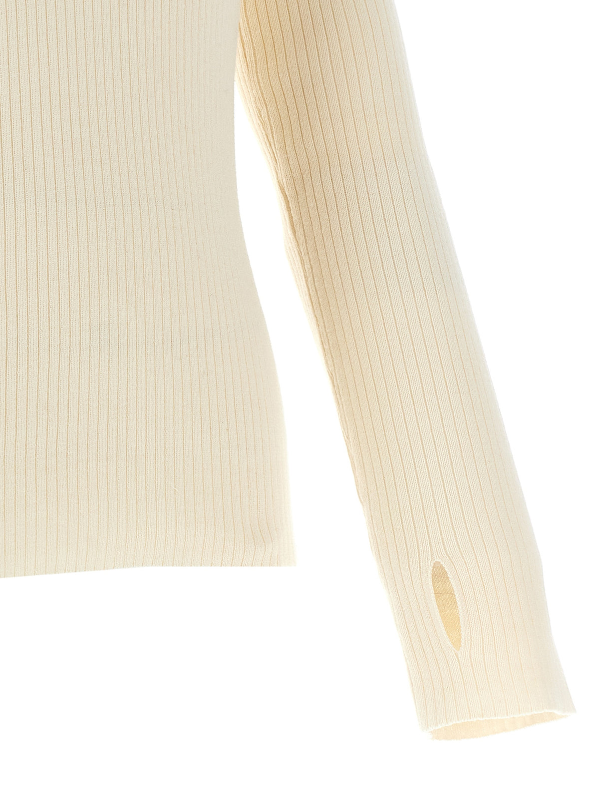 Cardigan in cotone bianco Courrèges