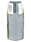Minigonna in cotone blu Vetements