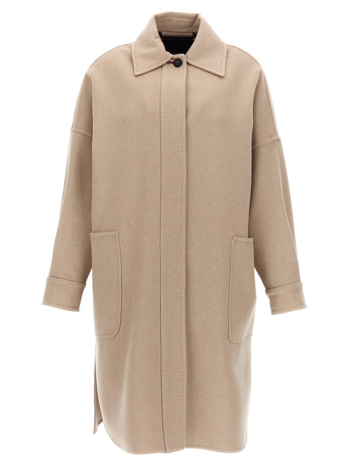 Max Mara Cappotto Baruffa in Cashmere Beige